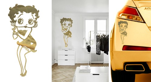 Betty boop autocollant en - autocollant,