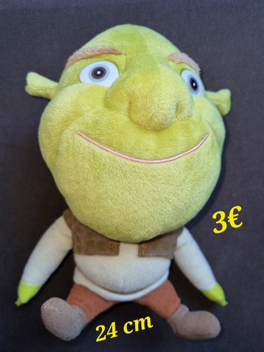 Peluche doudou shrek vert - peluche,
