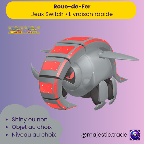 Roue fer shiny 6iv - roue-de-fer, fr