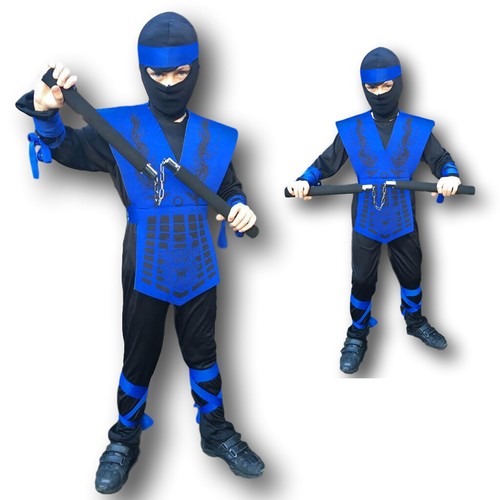 Garçons costume ninja bleu - garçons,