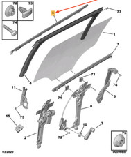 Garniture inférieure de vitre