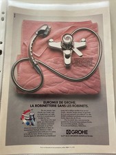 Vintage 1982 Grohe Faucet Press Advertising