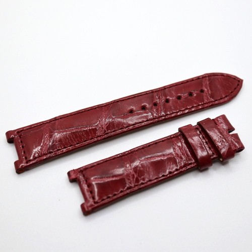 Bracelet crocodile bordeaux - en,
