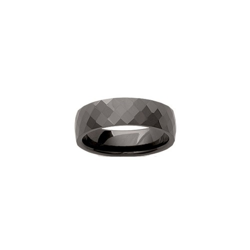 Bague céramique noire - céramique,