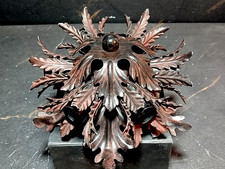 Plafonnier / Applique, By BANCI, MARRON / NOIR, 1970, Hollywood Regency, NEUF