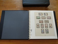 Album timbre Lindner noir avec étui Années 1991 à 1997 Bon état complet