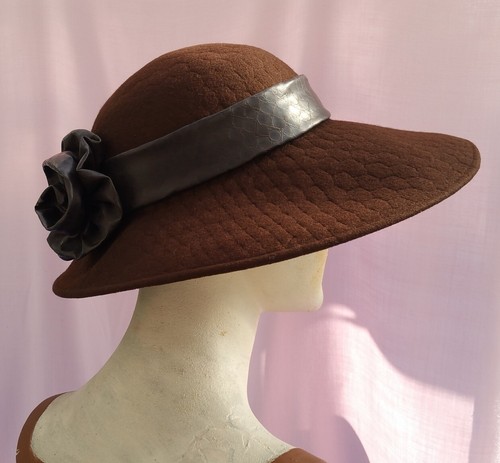 Chapeau feutre marron neuf - marron, t