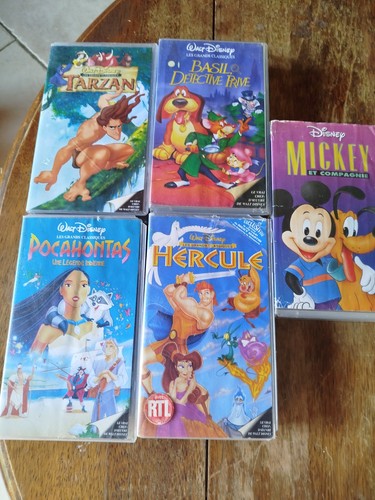 Lot cassettes wall disney - cassettes,