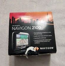 GPS NAVIGATOR NAVIGON 2100 IN BOX TESTED AND WORKING SAT NAV SYSTEM
