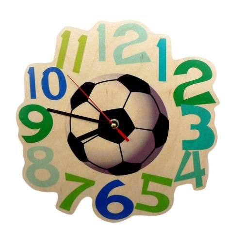 Wandquarzuhr football 240 - wandquarzuhr,