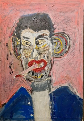 Tableau peinture outsider - peinture,