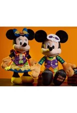 Disney 2023 Halloween 15" Mickey & Minnie Mouse Glow-in-the-Dark Plush set