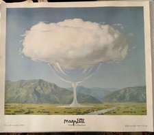 RENE MAGRITTE, 'LA CORDE SENSIBLE, 1960' RARE AUTHENTIC 1996 XL ART PRINT