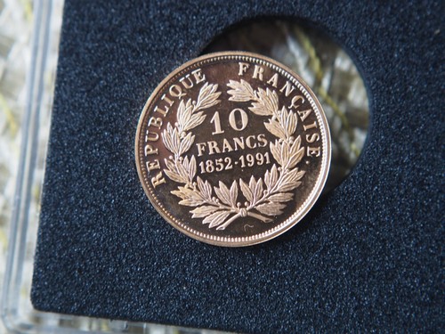 France francs gold 1991 - 10,