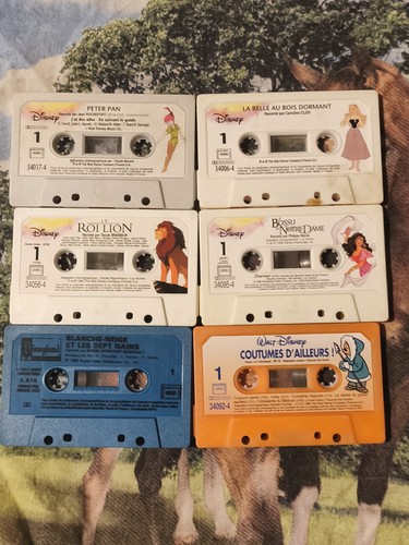 Disney lot cassettes audio - disney,