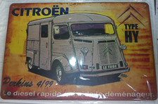 Plaque Métal Tôlée Vintage 20X30 PUB CITROËN LE TUBE  HY Neuf GriB2