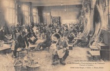 Old postcard 52 FAYL BILLOT / NATIONAL SCHOOL OF OYSTER FARMING AND BASKETRY / WORK A