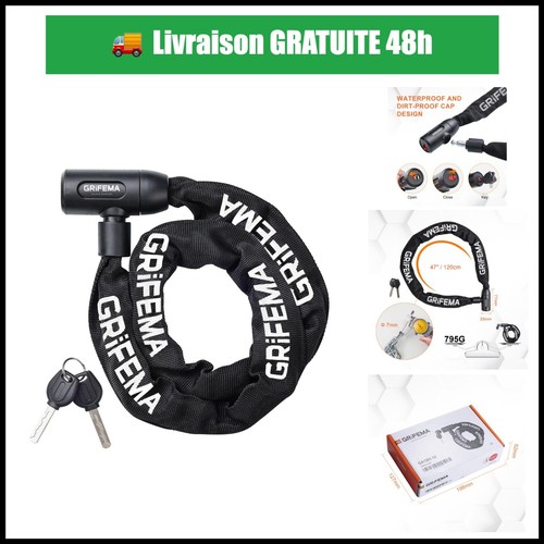 Chaîne antivol vélo grifema - vélo,
