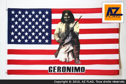 Drapeau usa avec - avec, geronimo