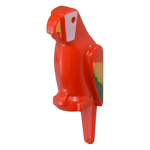 Red bird parrot with small - bird,,