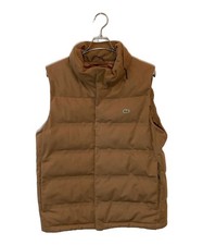 LACOSTE Piqué down vest Size: FR52(USL) Brown BH350EL Men