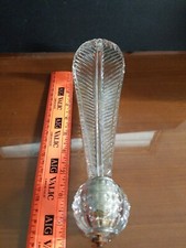 Chandelier Molded Crystal Glass 9 1/2" piece 