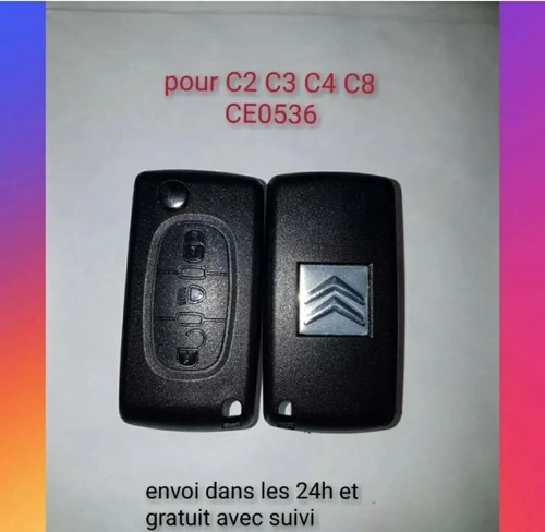 Coque clé plip boutons - coque,