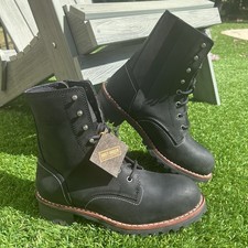 Harley Davidson Bentler Black Motorcycle Boots Size 10M D96268 New With Tags NWT