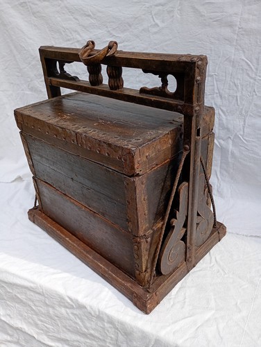 Ancien grand coffre chinois - grand,