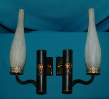 ANCIENNE PAIRE D'APPLIQUES EN