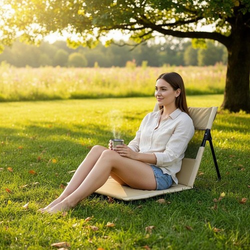 Chaise plage avec dossier