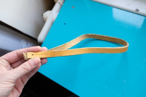 Vintage lanière ancien ski - ski, de