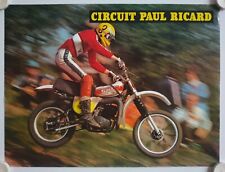 CIRCUIT PAUL RICARD Motorcycle Racing Poster 1970s