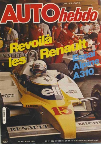 Auto hebdo 262 - auto, /04/1981