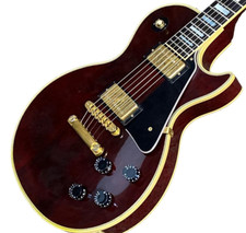 [Gibson] Guitare électrique solide Les Paul Custom Wine Red Gold Hardware USA...