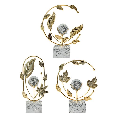 Boule décorative métal - boule, en