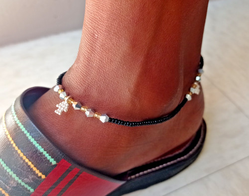 Perle cheville bracelet - perle,