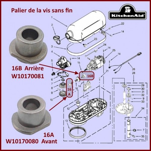 Palier avant kitchenaid - avant,