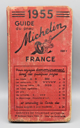 Ancien guide michelin - ancien, 1955