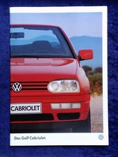 VW Golf 3 convertible brochure 10.1997