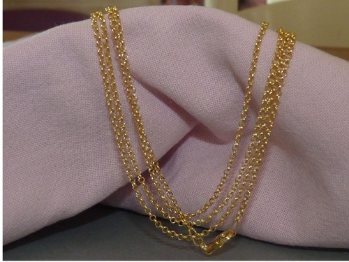 Collier sautoir fine maille