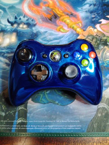 Manette xbox 360 bleu - xbox,