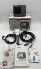 Lowrance LMS-337C Df Chartplotter Sonar Cables LGC-2000 GPS Antenna Untested