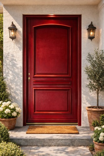 Porte entrée bois pleine - d'entrée,
