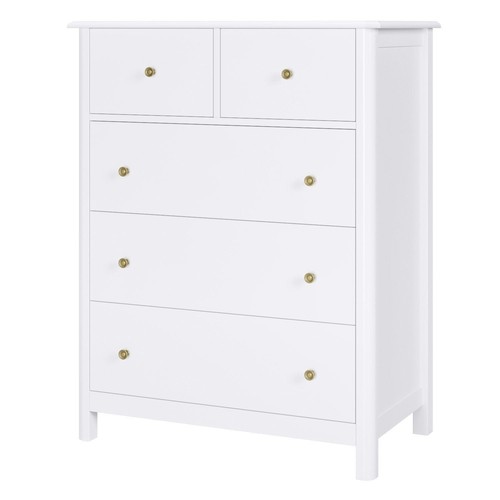 Commode blanche tiroirs - blanche, 5