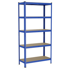 Étagère de Rangement Garage Atelier Charge Lourd Métallique 5 Tablettes 875kg