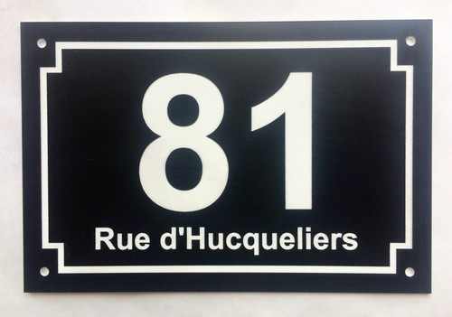 Plaque pvc numero - plaque,