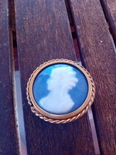 broche ancienne porcelaine de