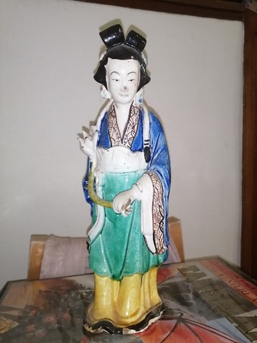 Ancienne statuette chinoise - , en