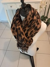 Large écharpe noir, marron